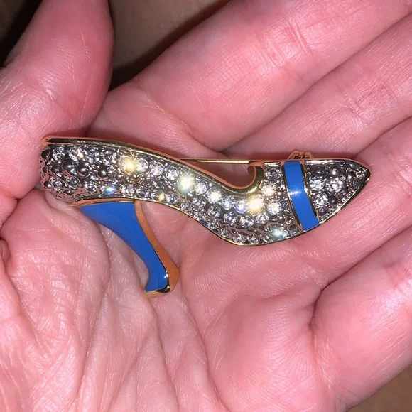 Vintage rhinestone Women's Shoe Brooch - Picture 4 of 6